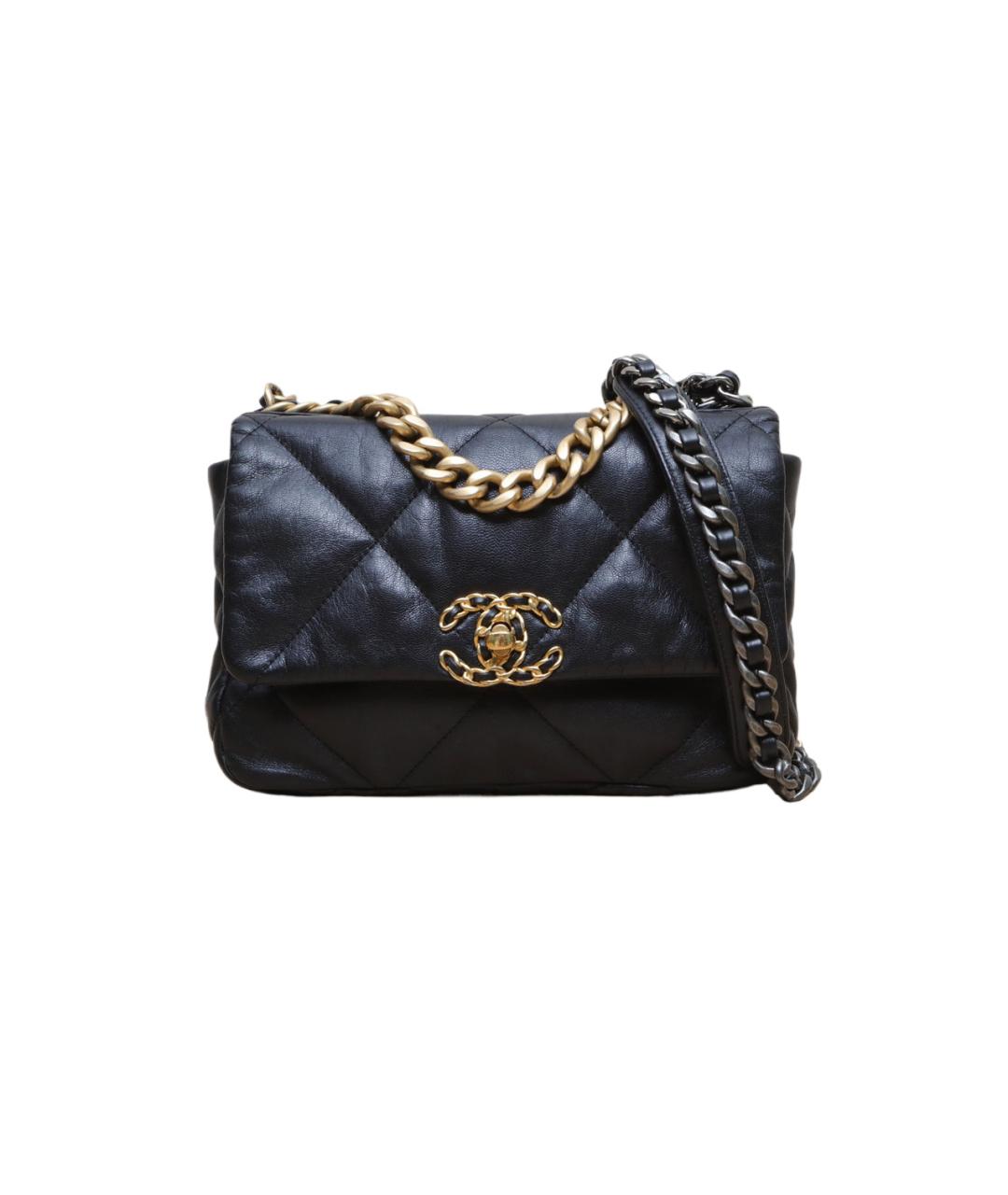CHANEL Черная кожаная сумка через плечо, фото 1