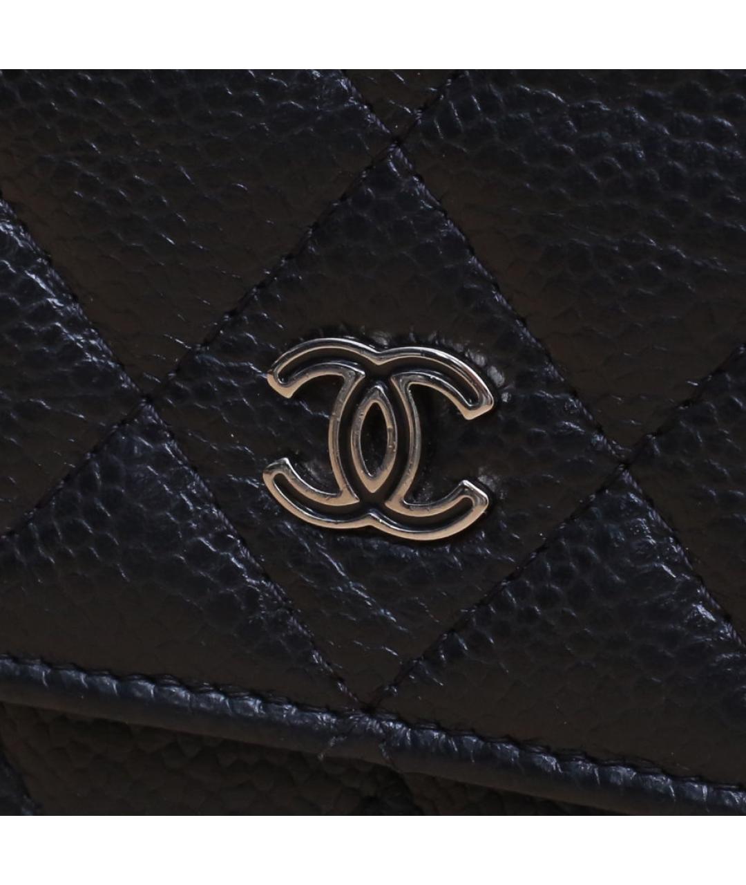 CHANEL Черная кожаная сумка через плечо, фото 8