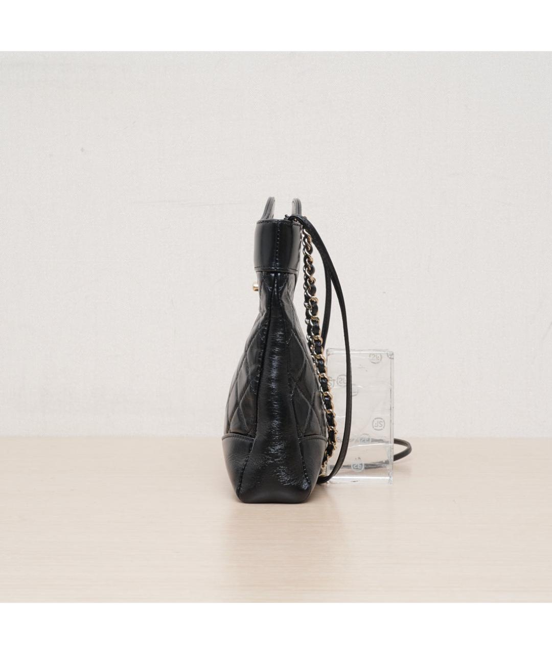 CHANEL Черная кожаная сумка через плечо, фото 5