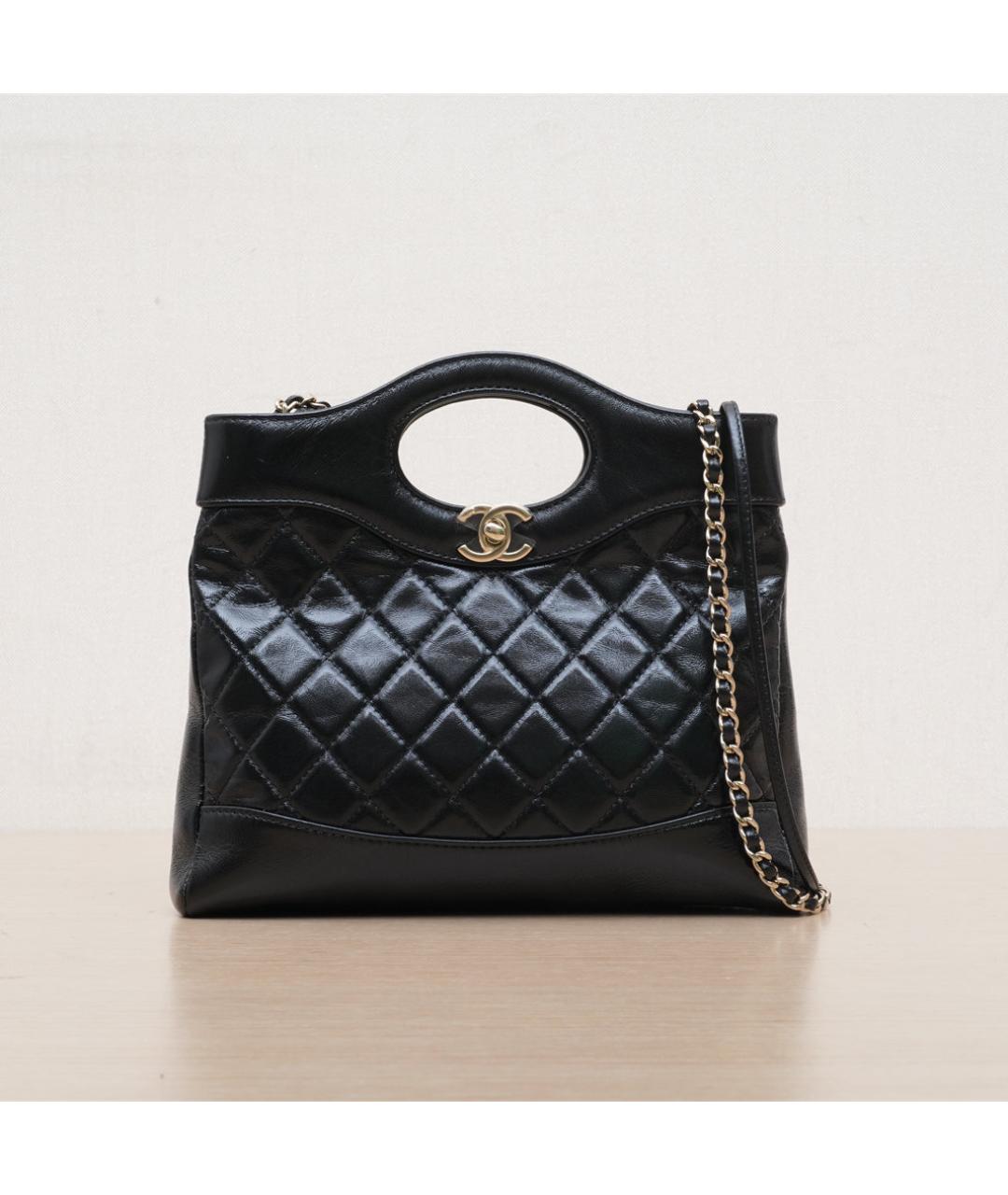 CHANEL Черная кожаная сумка через плечо, фото 3