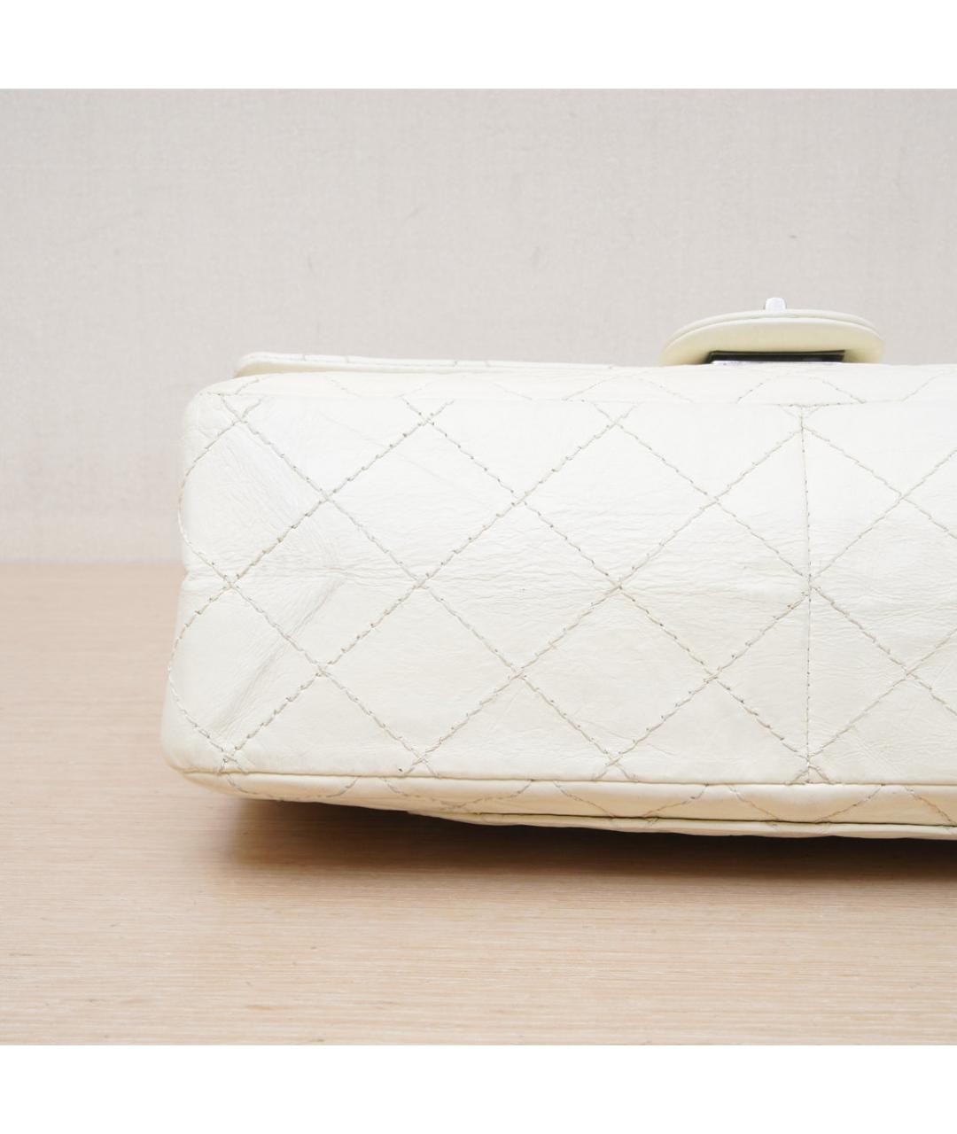 CHANEL Белая кожаная сумка через плечо, фото 9