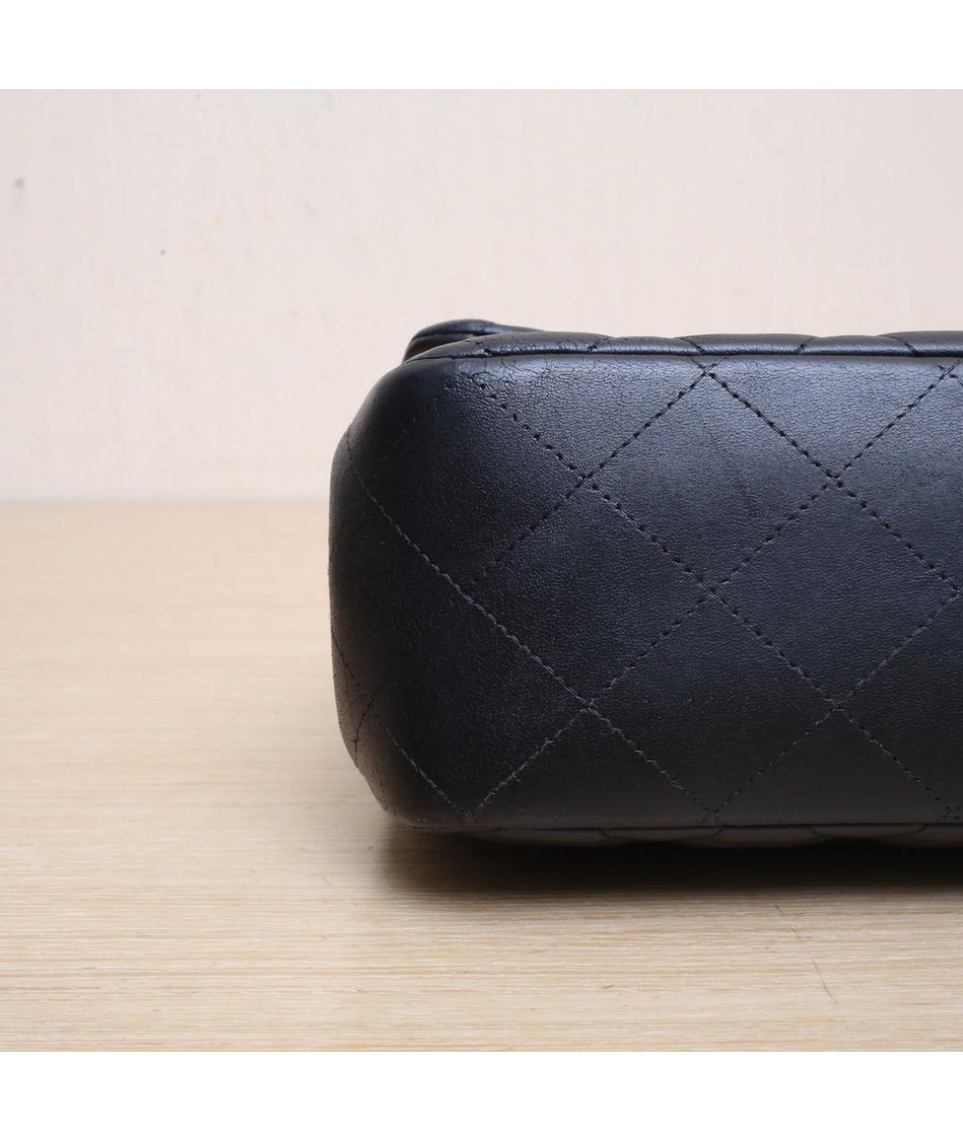 CHANEL Черная кожаная сумка через плечо, фото 9
