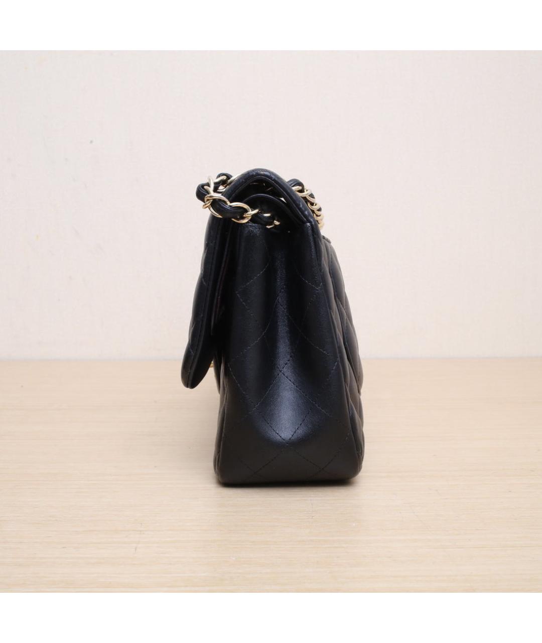 CHANEL Черная кожаная сумка через плечо, фото 5