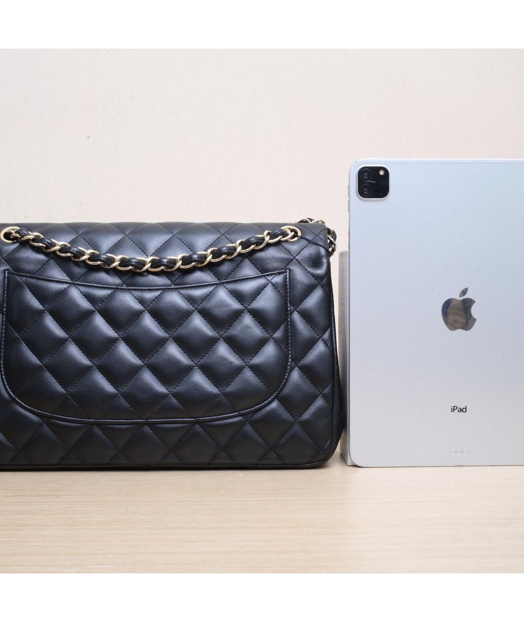 CHANEL Черная кожаная сумка через плечо, фото 7