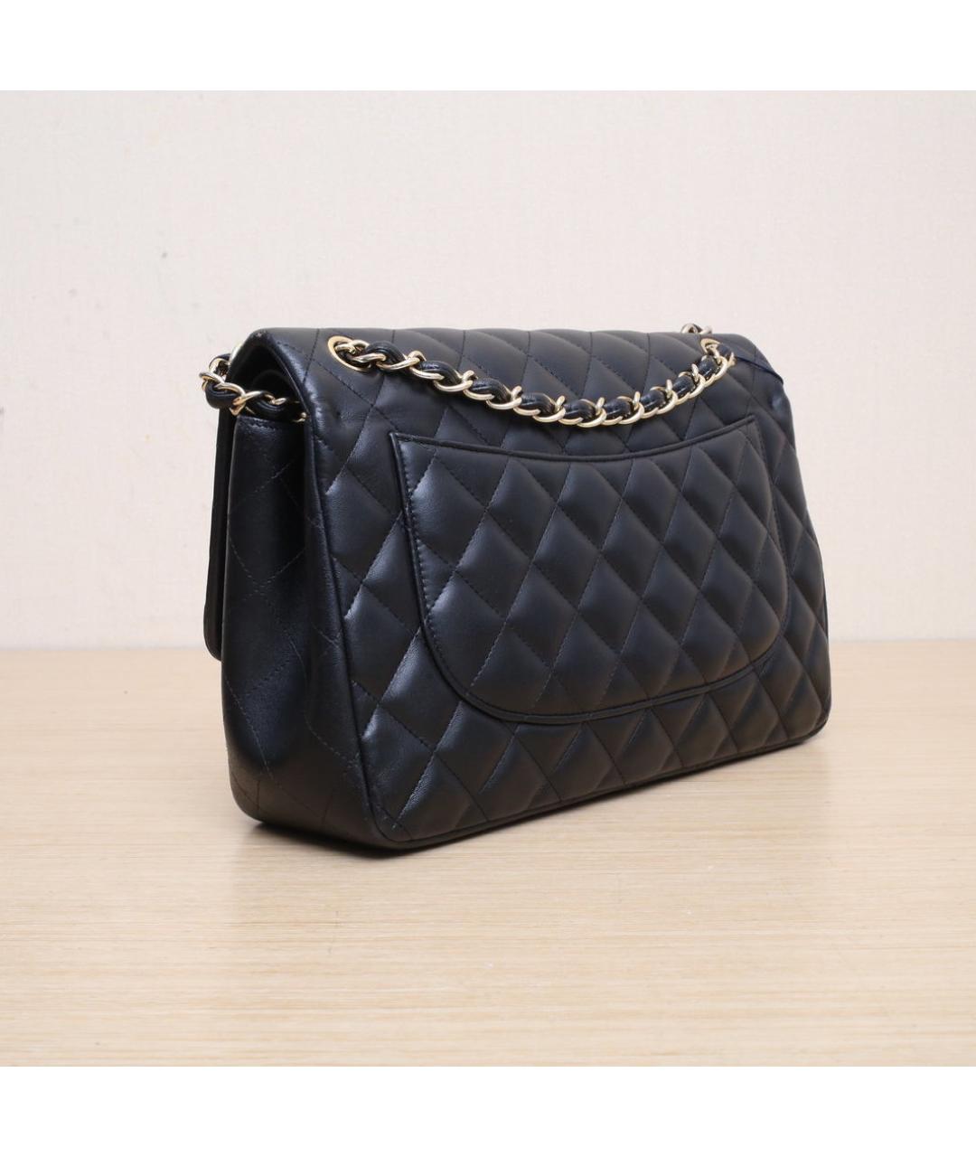 CHANEL Черная кожаная сумка через плечо, фото 6