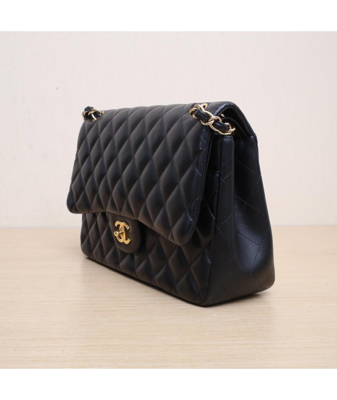 CHANEL Черная кожаная сумка через плечо, фото 4