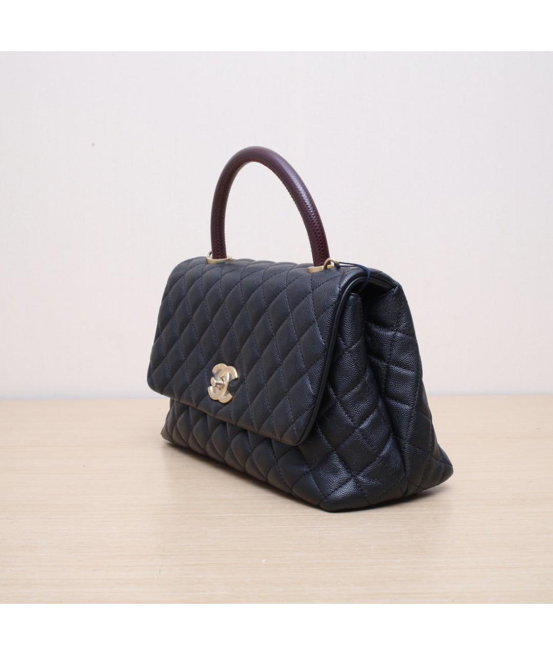 CHANEL Черная кожаная сумка через плечо, фото 4