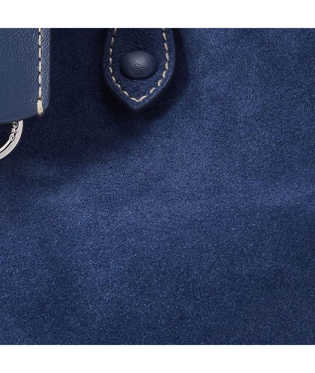 POLO RALPH LAUREN Синяя кожаная сумка через плечо, фото 5