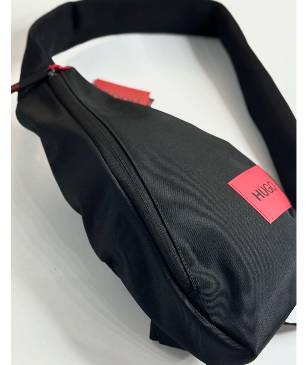 HUGO Черная тканевая сумка на плечо, фото 7