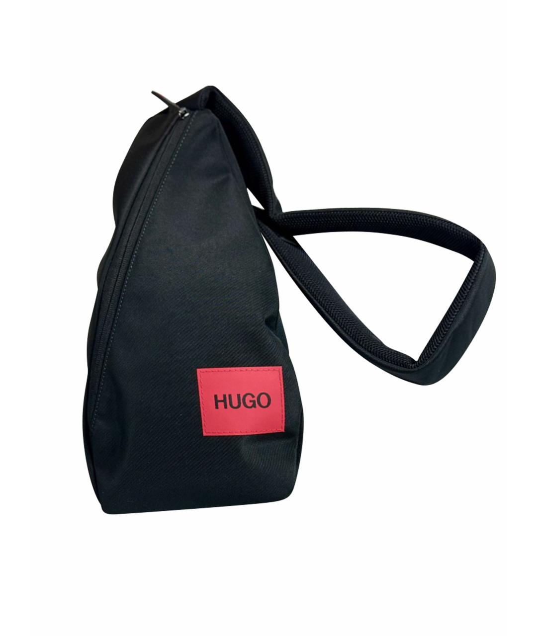 HUGO Черная тканевая сумка на плечо, фото 1