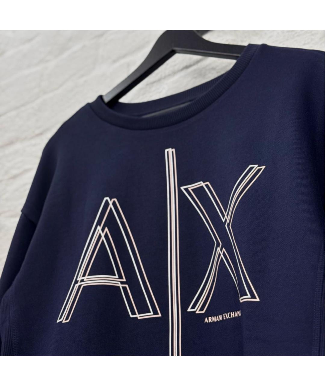 ARMANI EXCHANGE Темно-синий хлопковый спортивные костюмы, фото 3