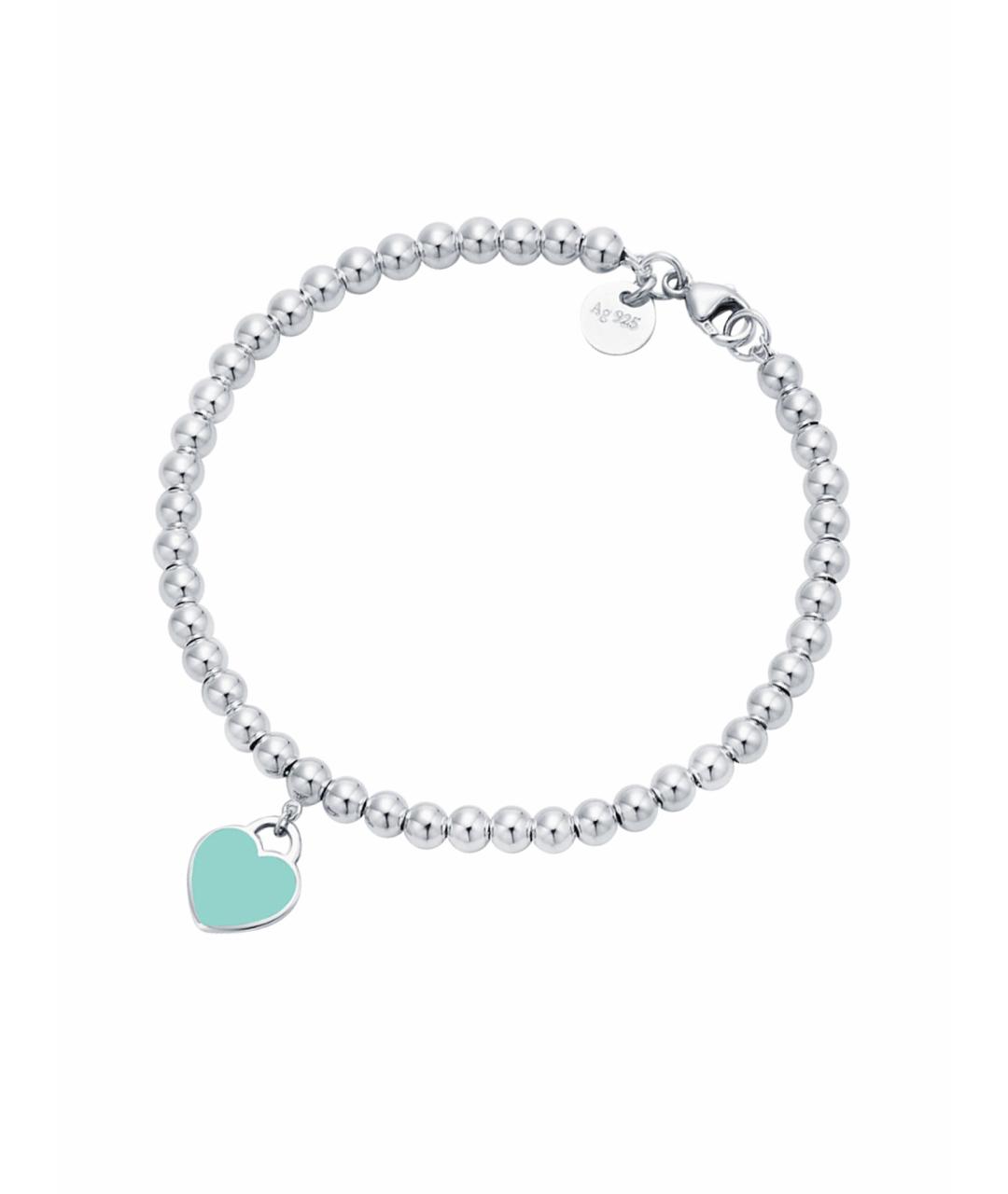 TIFFANY&CO Голубой серебряный браслет, фото 1