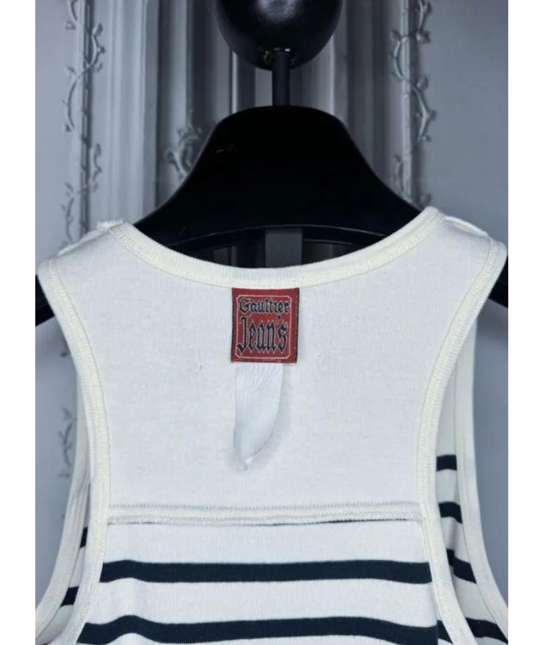 JEAN PAUL GAULTIER Мульти хлопко-эластановое платье, фото 4