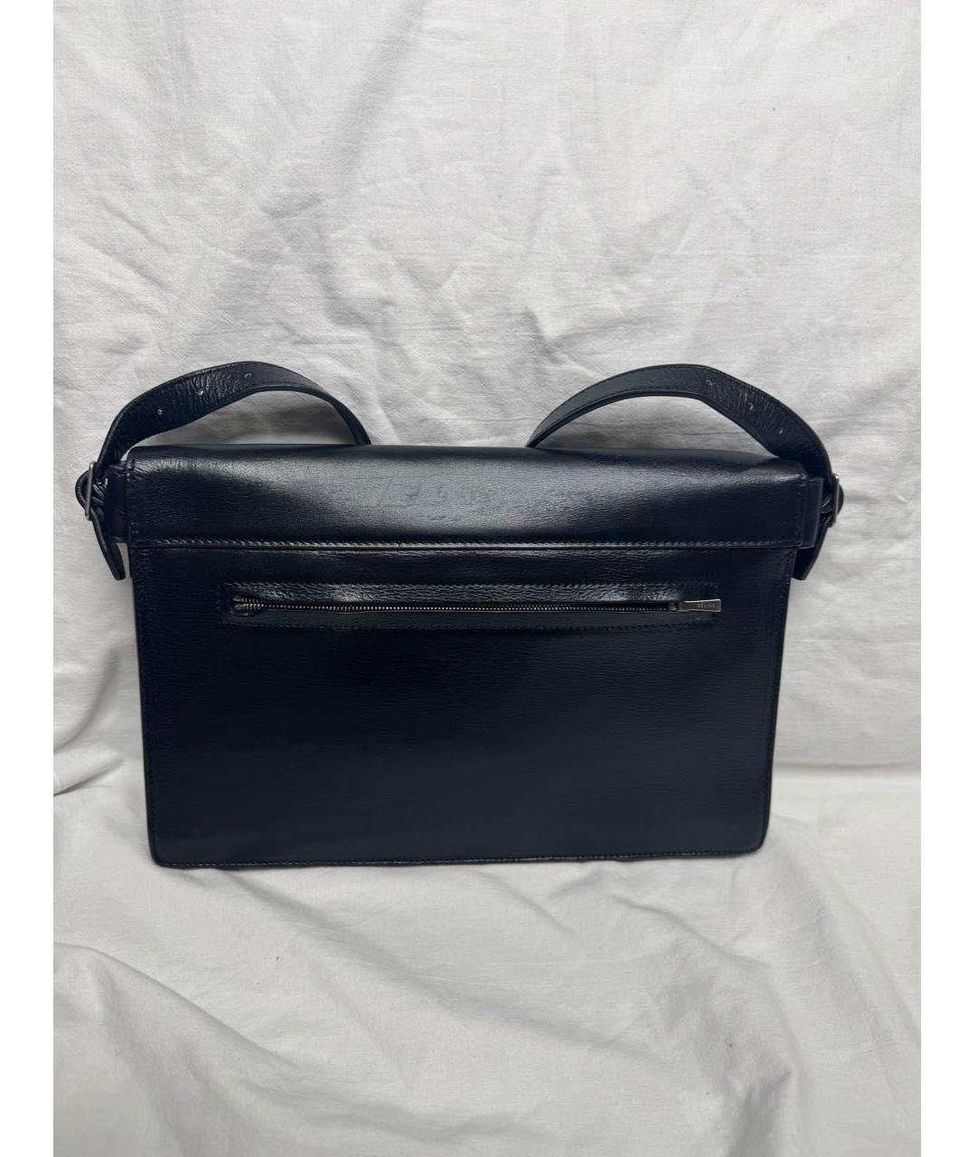 CELINE Черная кожаная сумка через плечо, фото 8