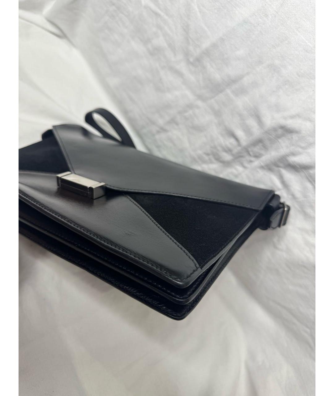 CELINE Черная кожаная сумка через плечо, фото 6