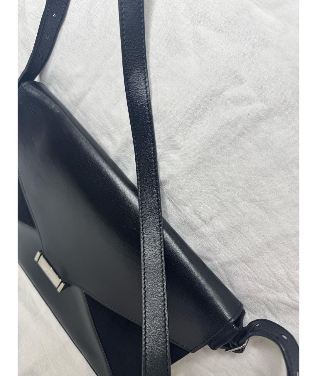 CELINE Черная кожаная сумка через плечо, фото 5
