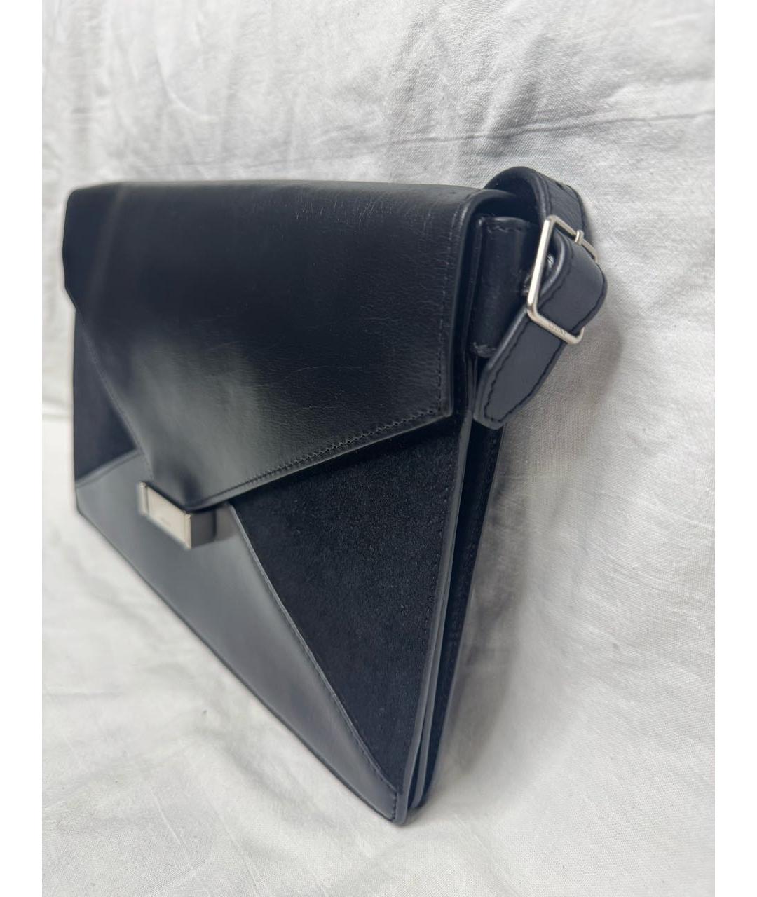 CELINE Черная кожаная сумка через плечо, фото 3