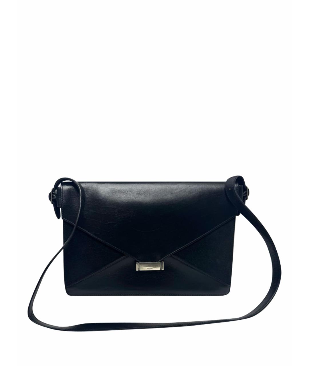 CELINE Черная кожаная сумка через плечо, фото 9
