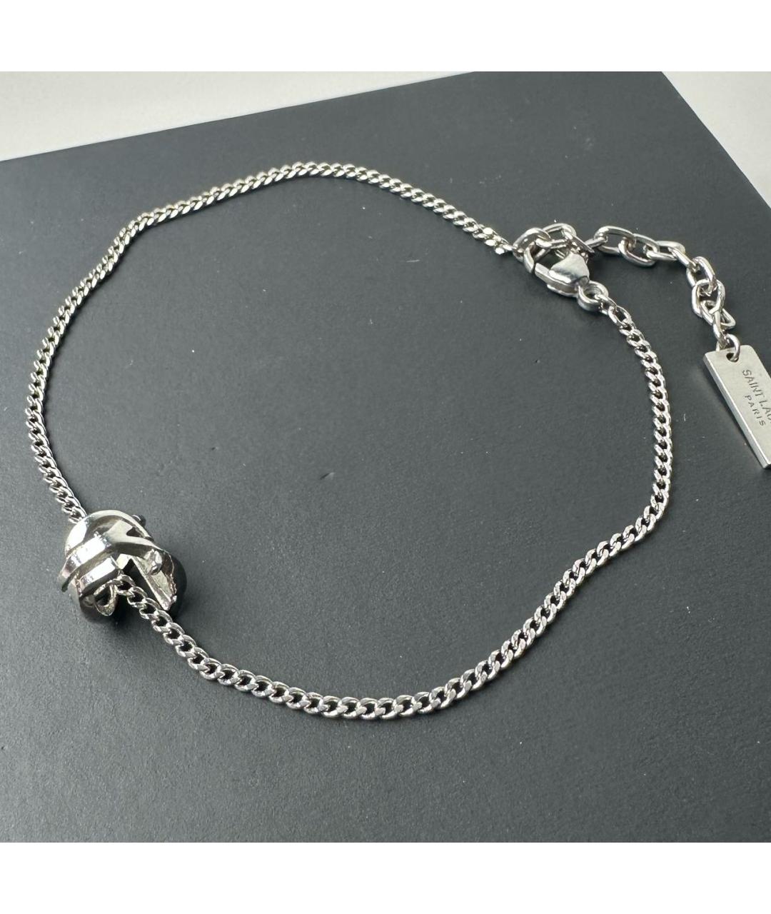 SAINT LAURENT Серебрянный браслет, фото 5