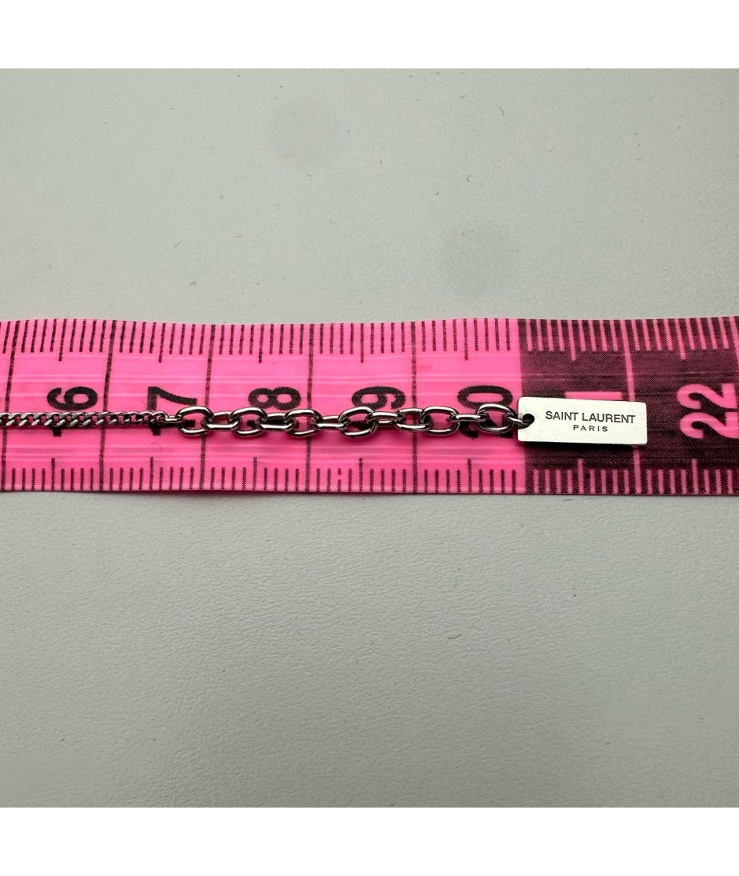SAINT LAURENT Серебрянный браслет, фото 7