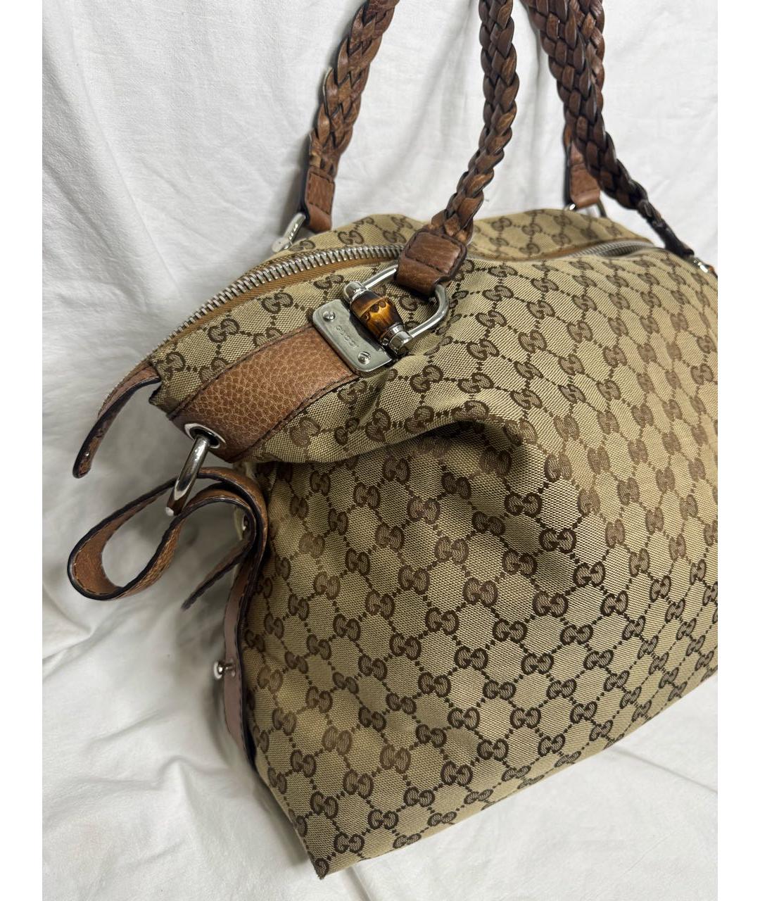 GUCCI Коричневая сумка с короткими ручками, фото 2