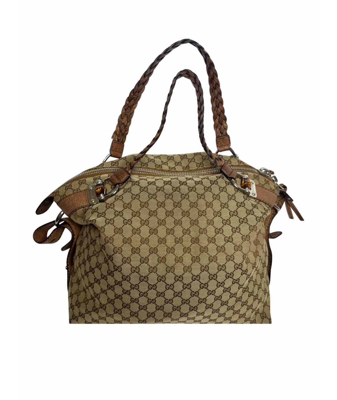 GUCCI Коричневая сумка с короткими ручками, фото 1