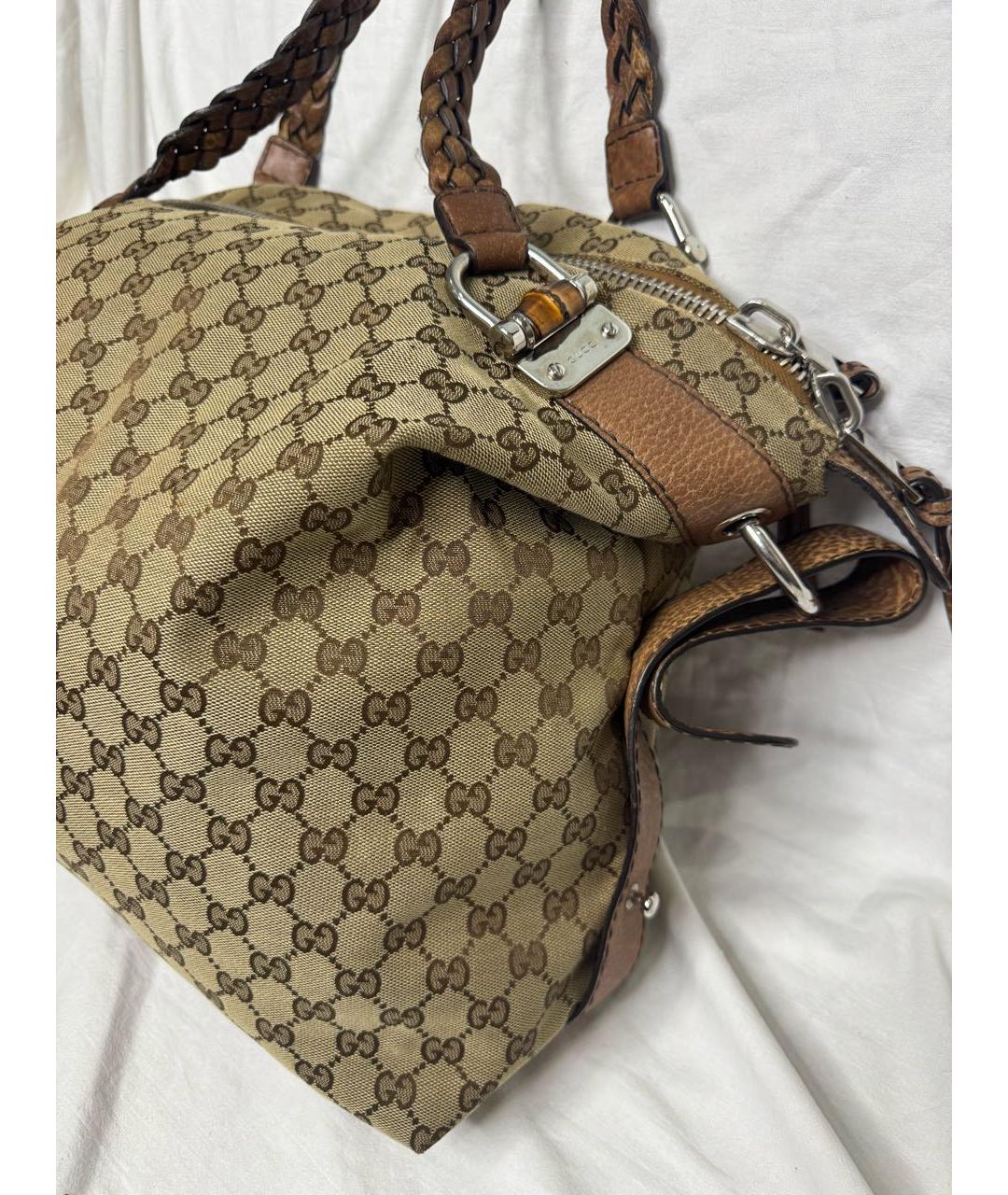 GUCCI Коричневая сумка с короткими ручками, фото 3