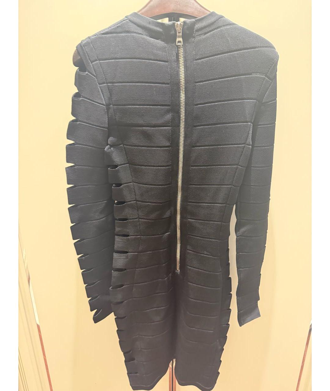 BALMAIN Черное коктейльное платье, фото 2