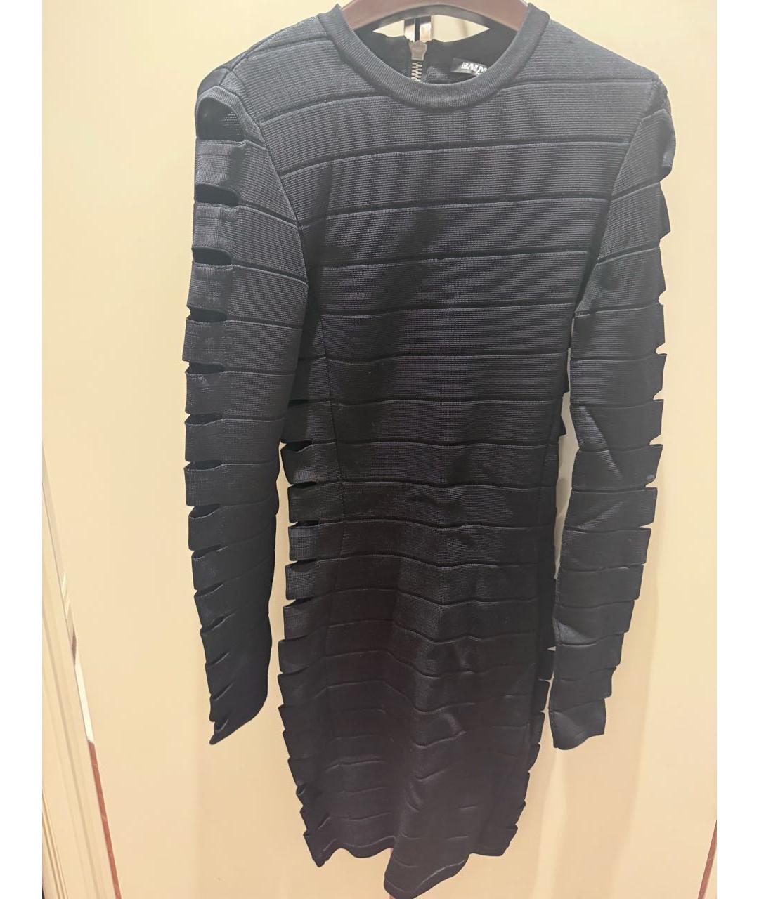 BALMAIN Черное коктейльное платье, фото 3
