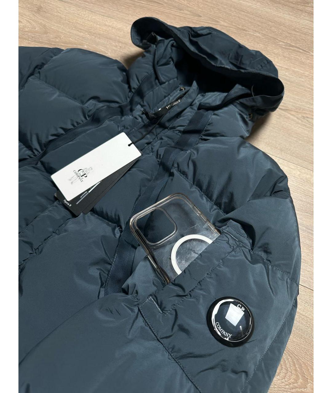 CP COMPANY Темно-синий синтетический пуховик, фото 6