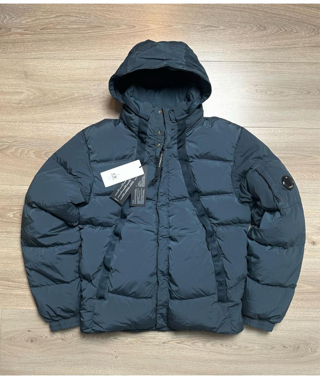 CP COMPANY Темно-синий синтетический пуховик, фото 9