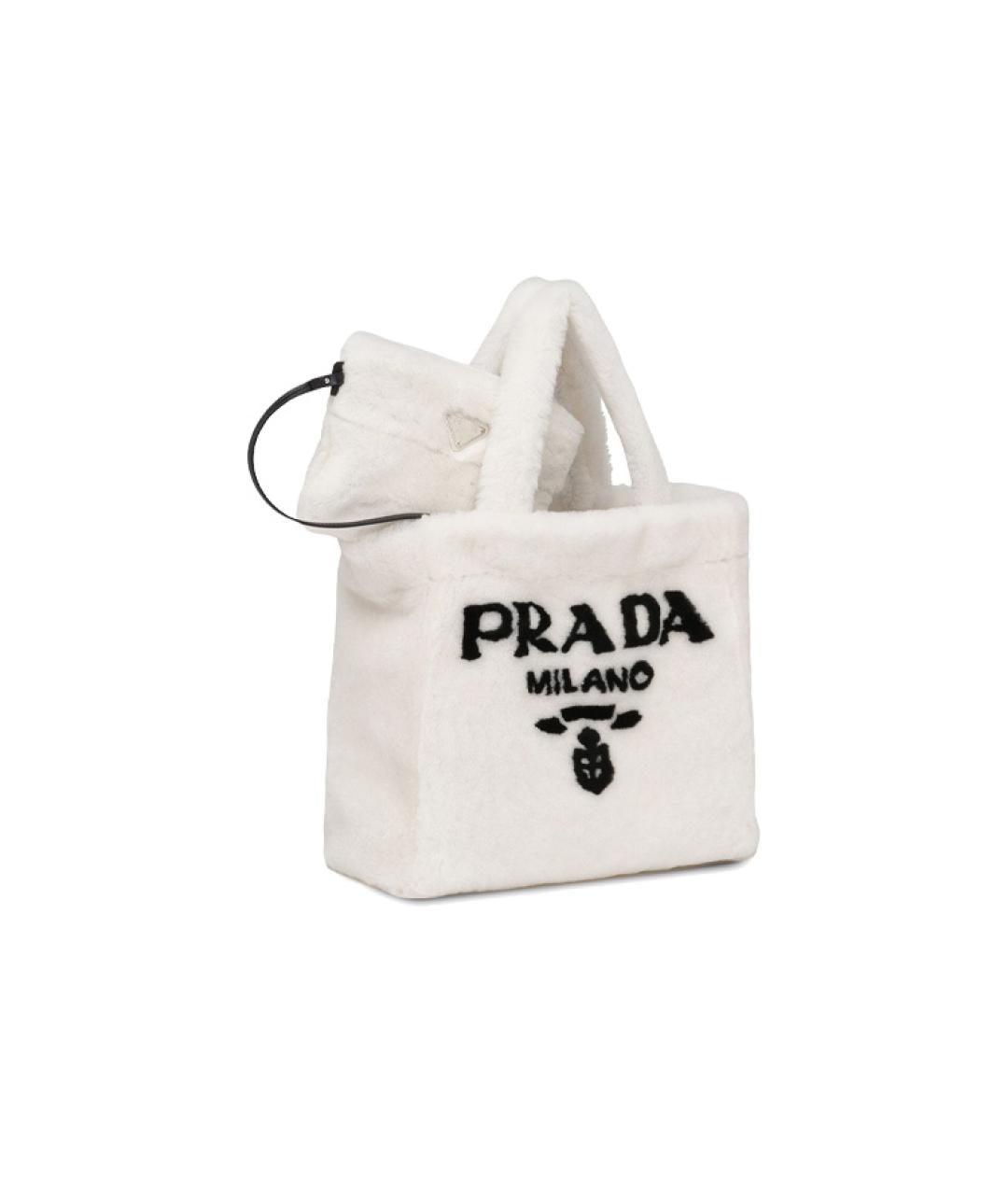 PRADA Белая сумка через плечо, фото 3