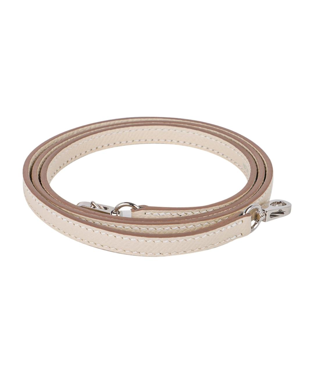 HERMES Белая кожаная сумка через плечо, фото 8