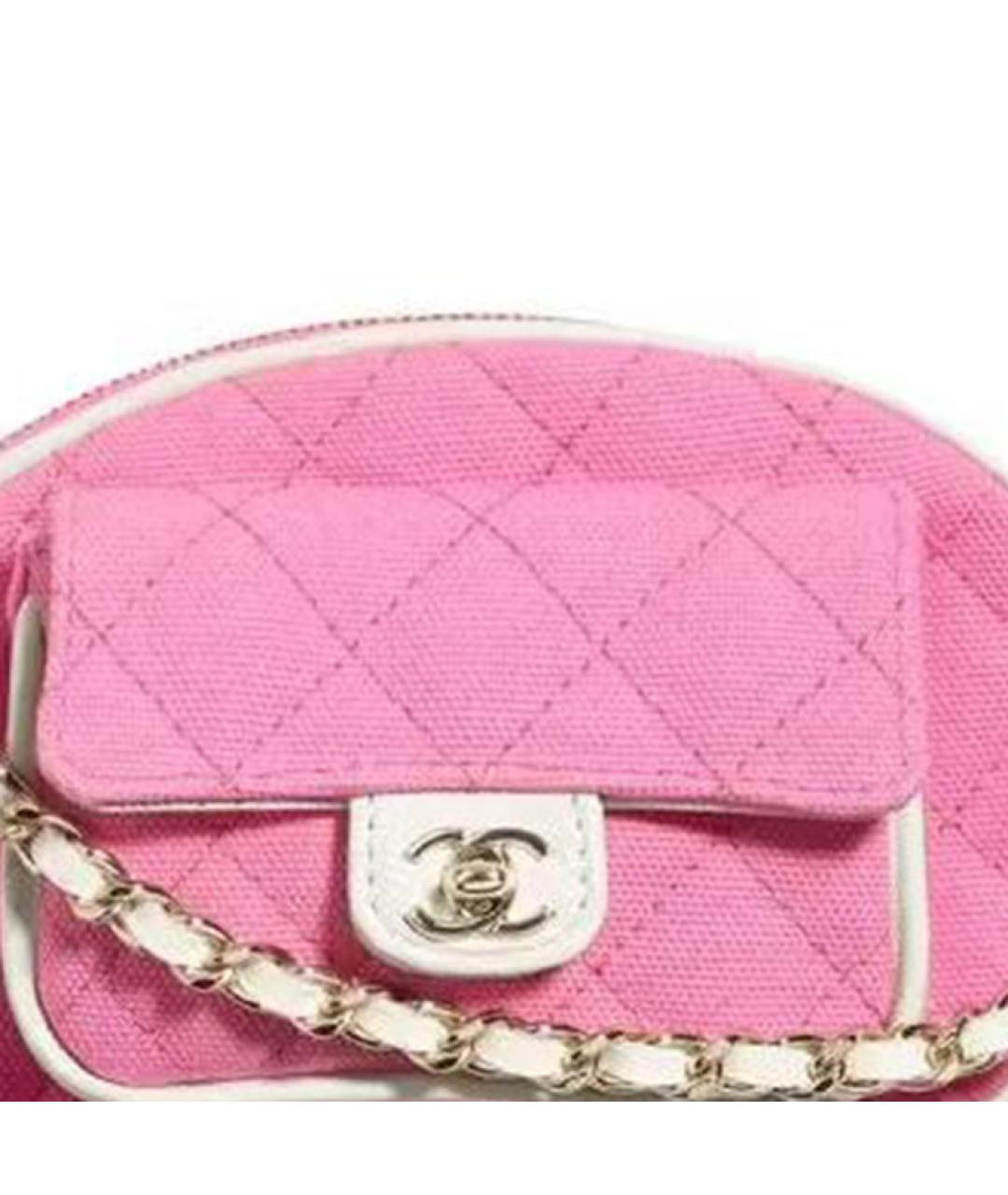 CHANEL Розовая кожаная сумка через плечо, фото 3