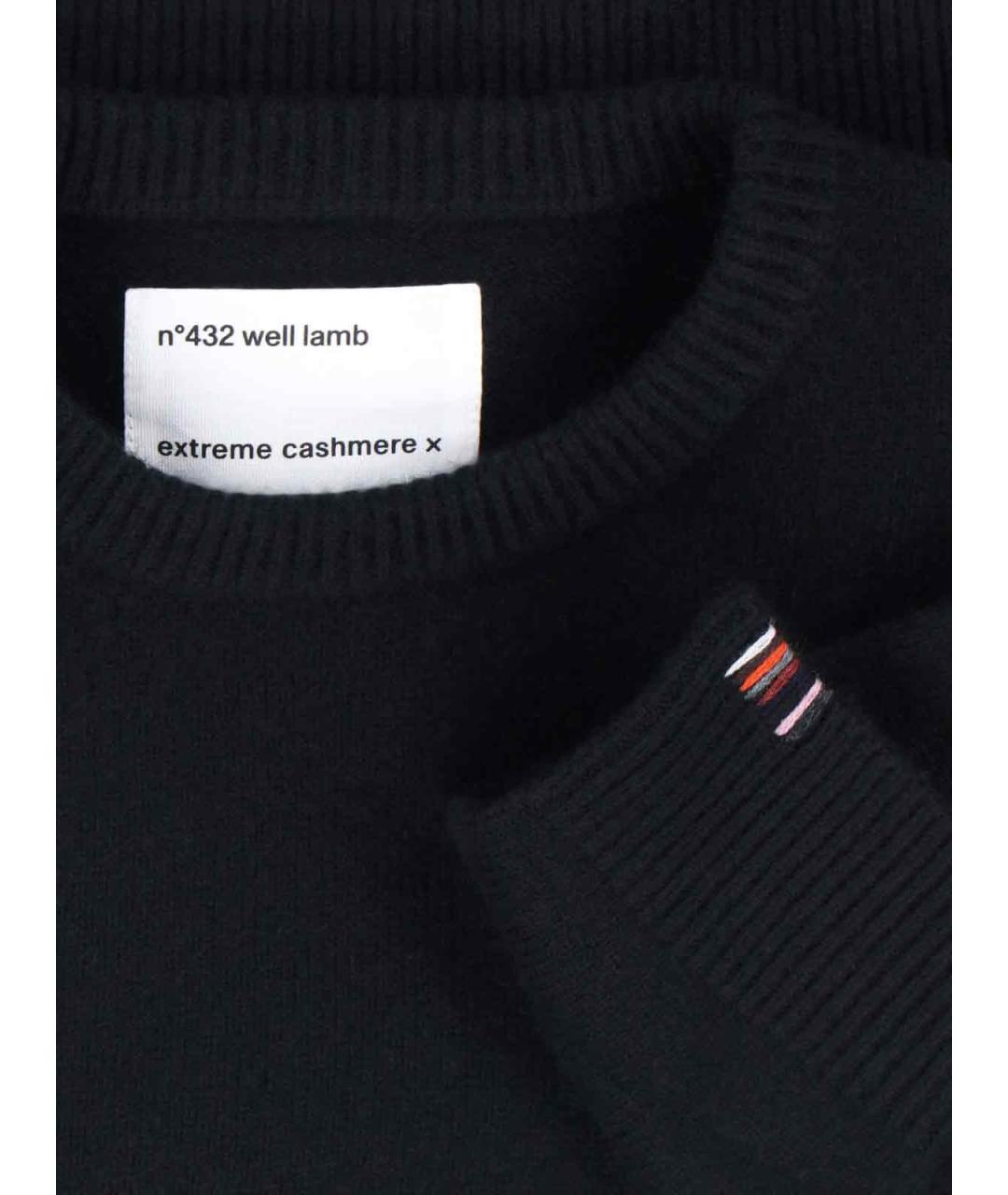 EXTREME CASHMERE Черный кашемировый джемпер / свитер, фото 3
