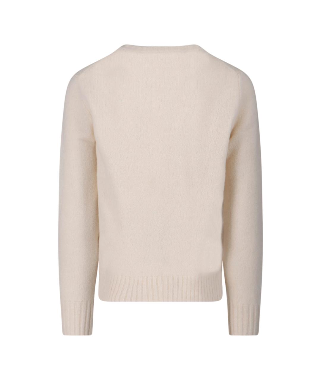 POLO RALPH LAUREN Бежевый шерстяной джемпер / свитер, фото 2