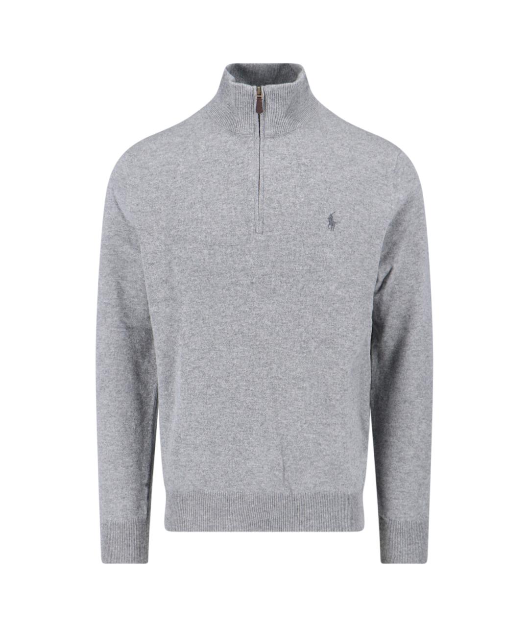 POLO RALPH LAUREN Серый шерстяной джемпер / свитер, фото 1