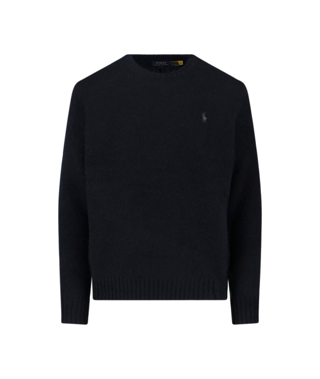 POLO RALPH LAUREN Черный шерстяной джемпер / свитер, фото 1
