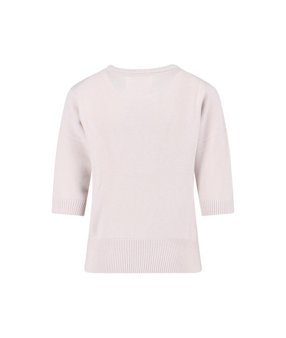 EXTREME CASHMERE Бежевый кашемировый джемпер / свитер, фото 2