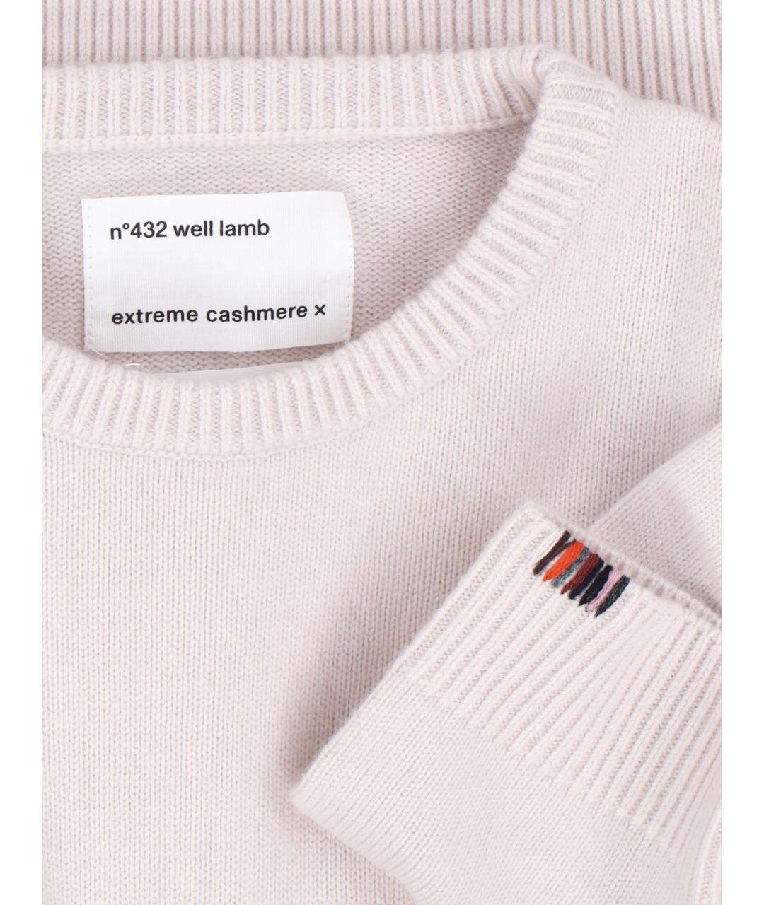 EXTREME CASHMERE Бежевый кашемировый джемпер / свитер, фото 3
