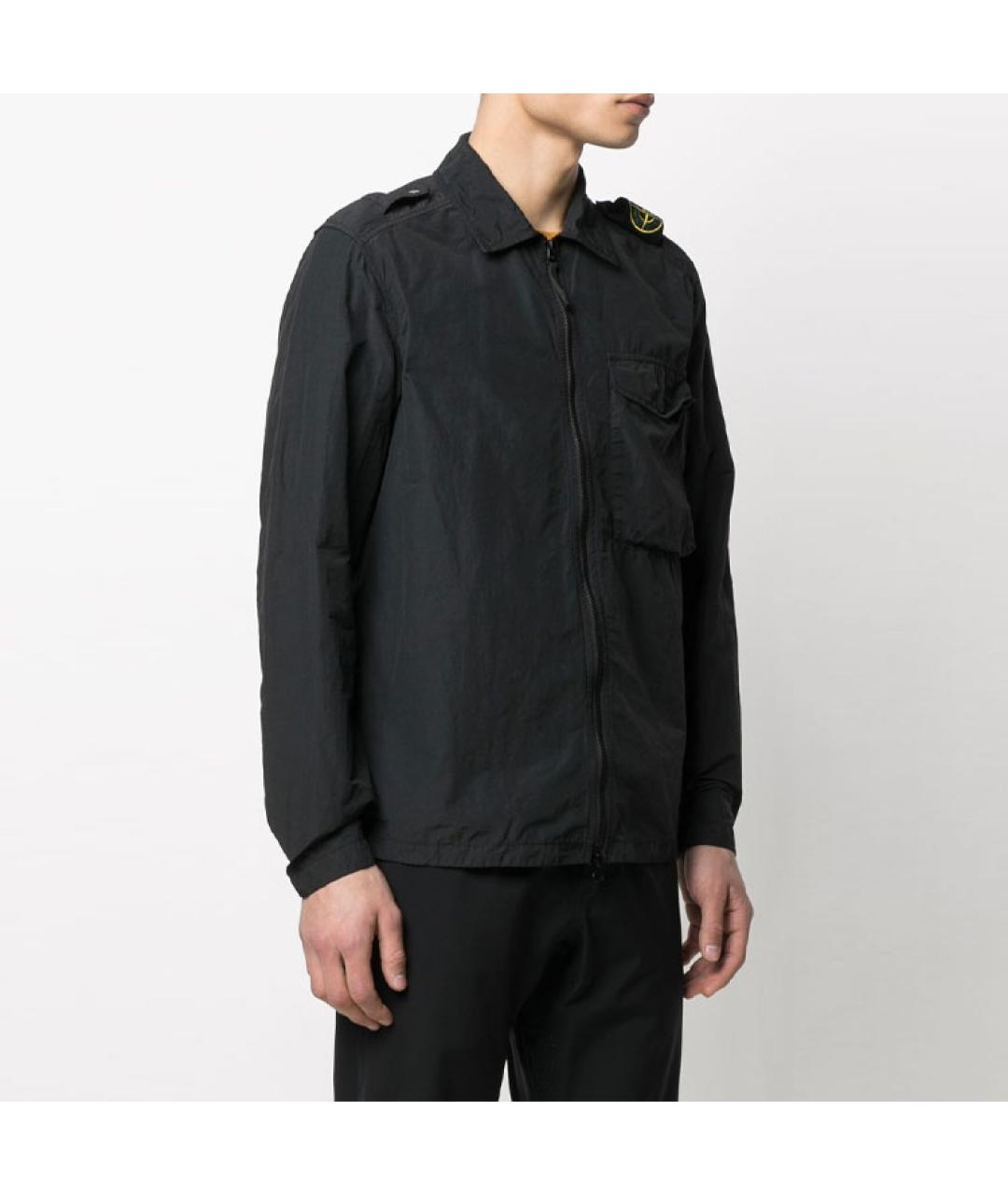 STONE ISLAND Черная куртка, фото 5
