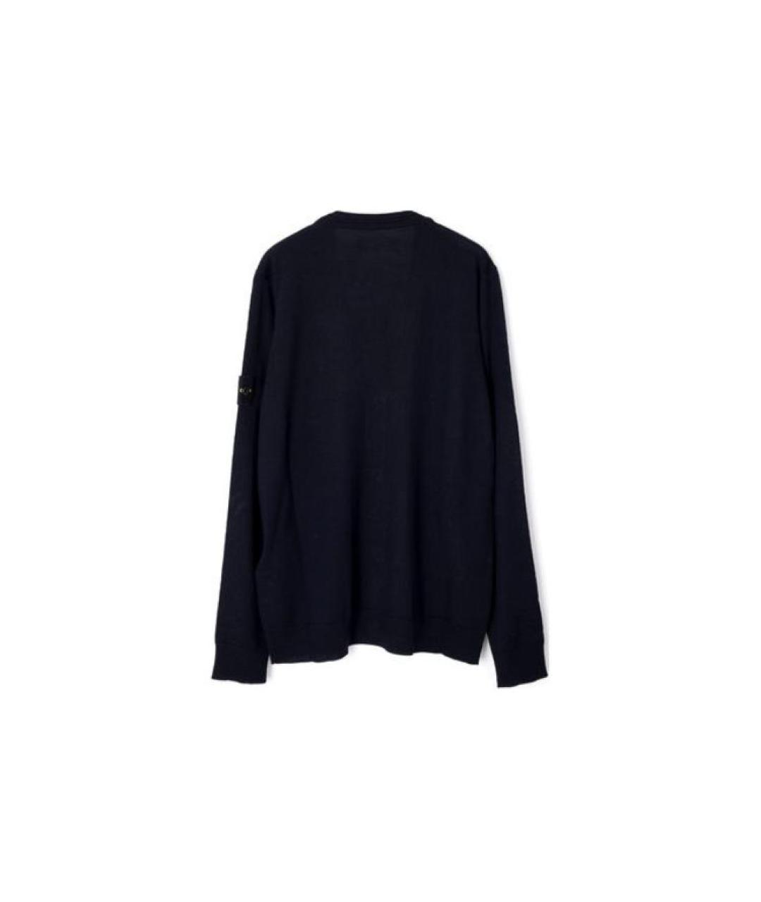 STONE ISLAND Темно-синий джемпер / свитер, фото 2