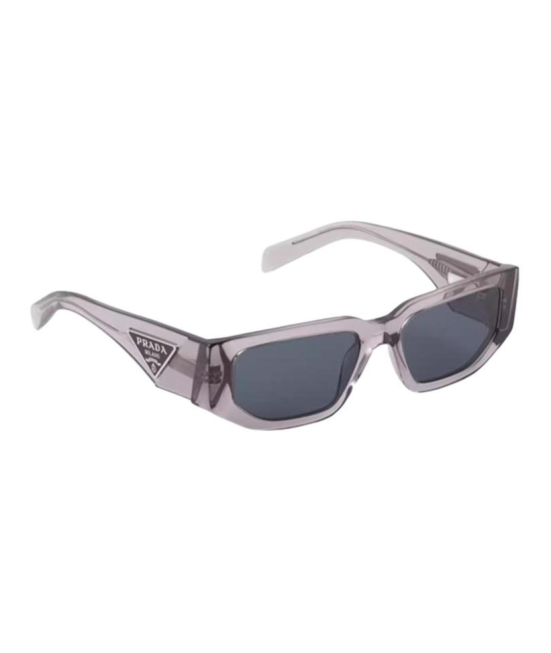 PRADA Фиолетовые пластиковые солнцезащитные очки, фото 4