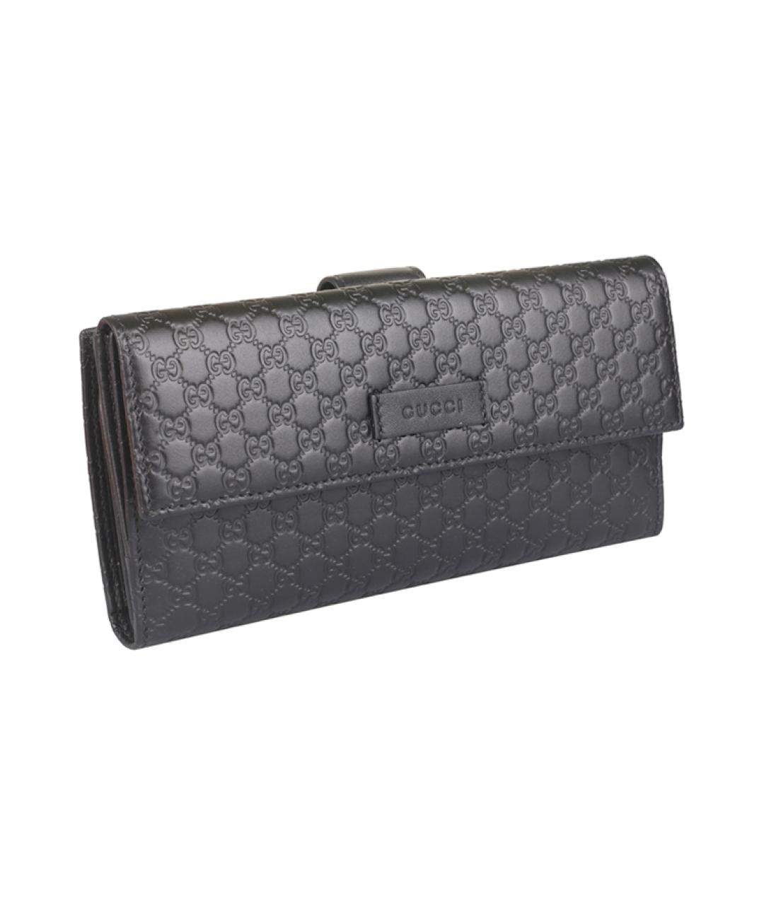 GUCCI Черный кожаный кошелек, фото 2