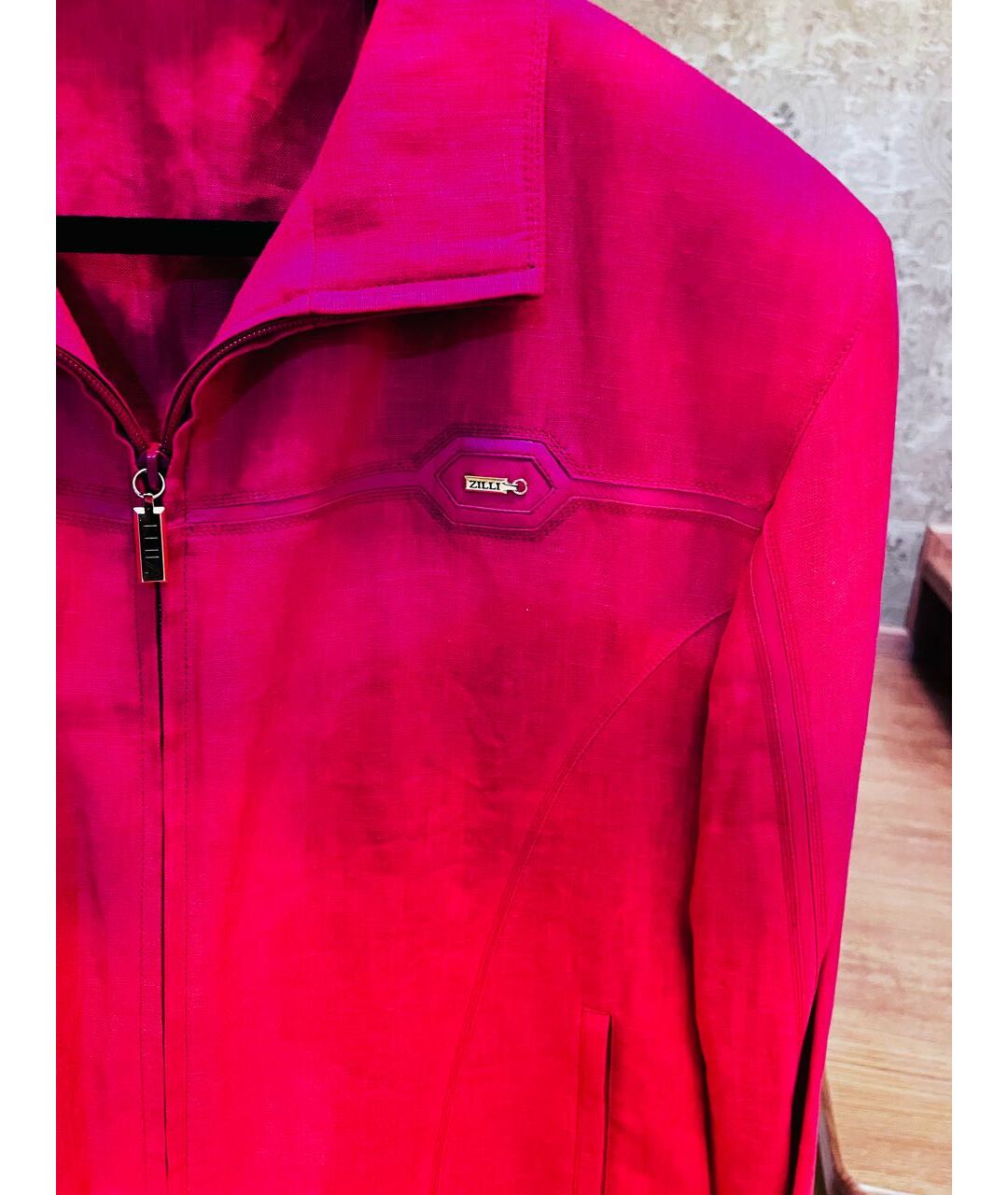 ZILLI Красная льняная куртка, фото 5