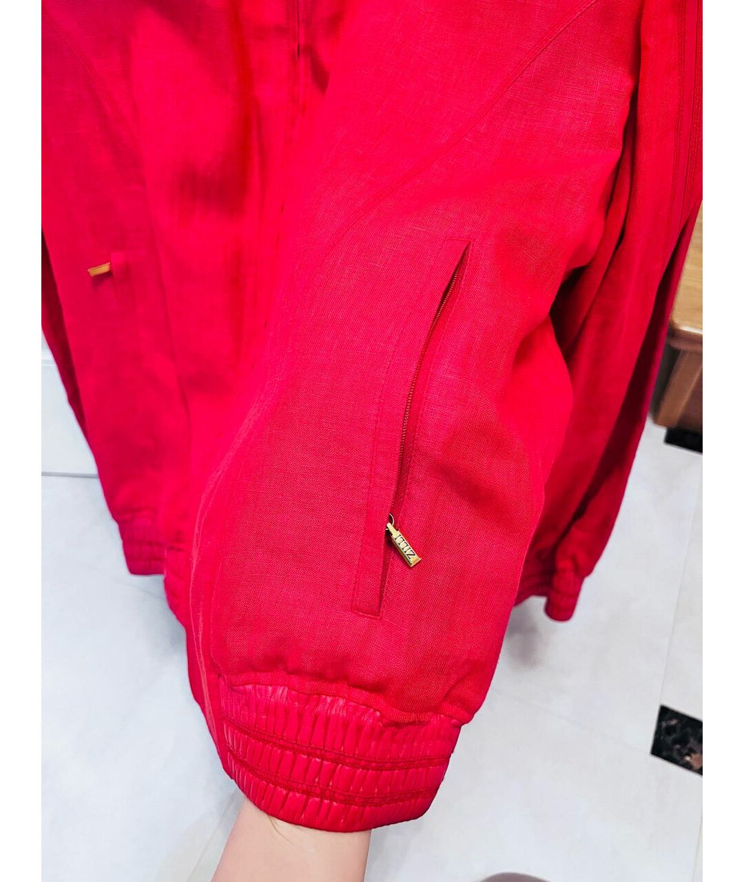 ZILLI Красная льняная куртка, фото 6