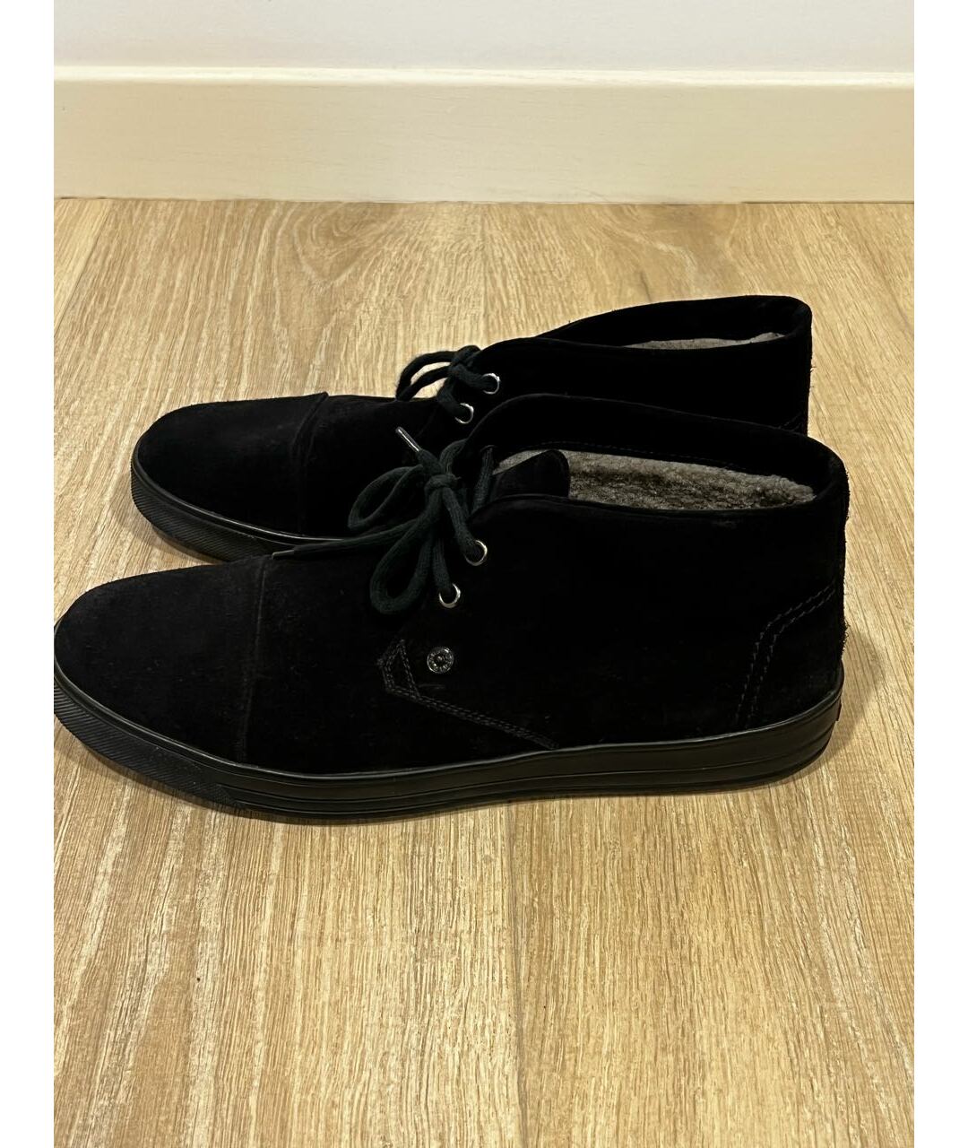 BALDININI Черные замшевые низкие ботинки, фото 5