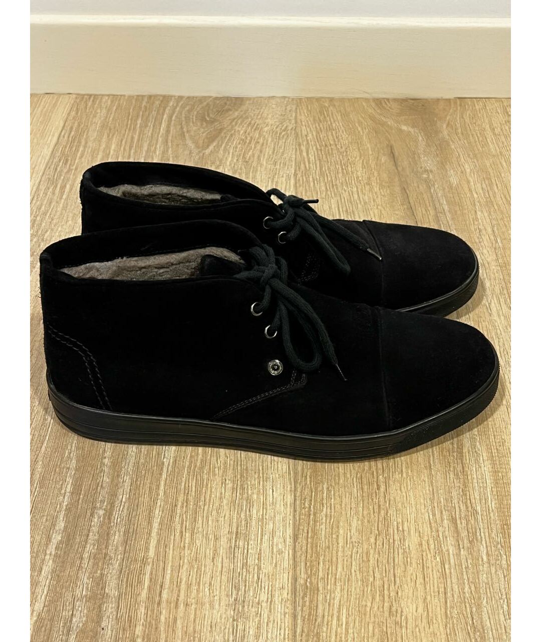BALDININI Черные замшевые низкие ботинки, фото 6