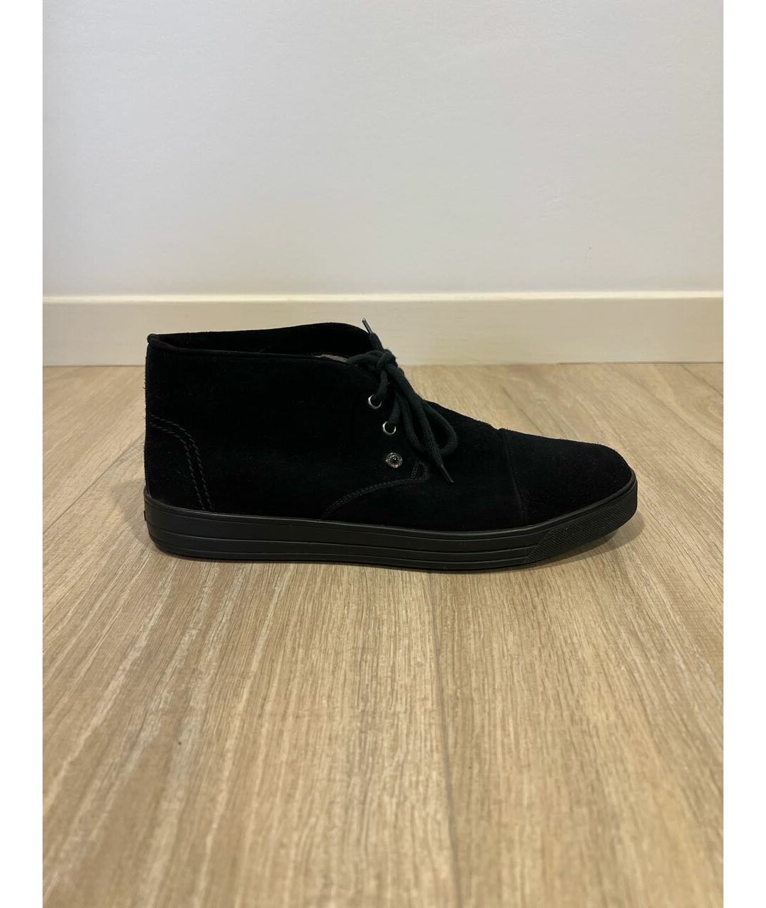 BALDININI Черные замшевые низкие ботинки, фото 9