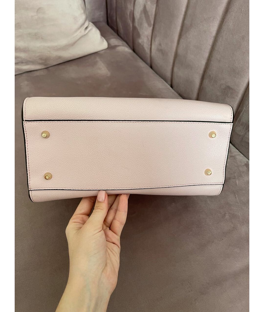 FURLA Розовая кожаная сумка тоут, фото 5